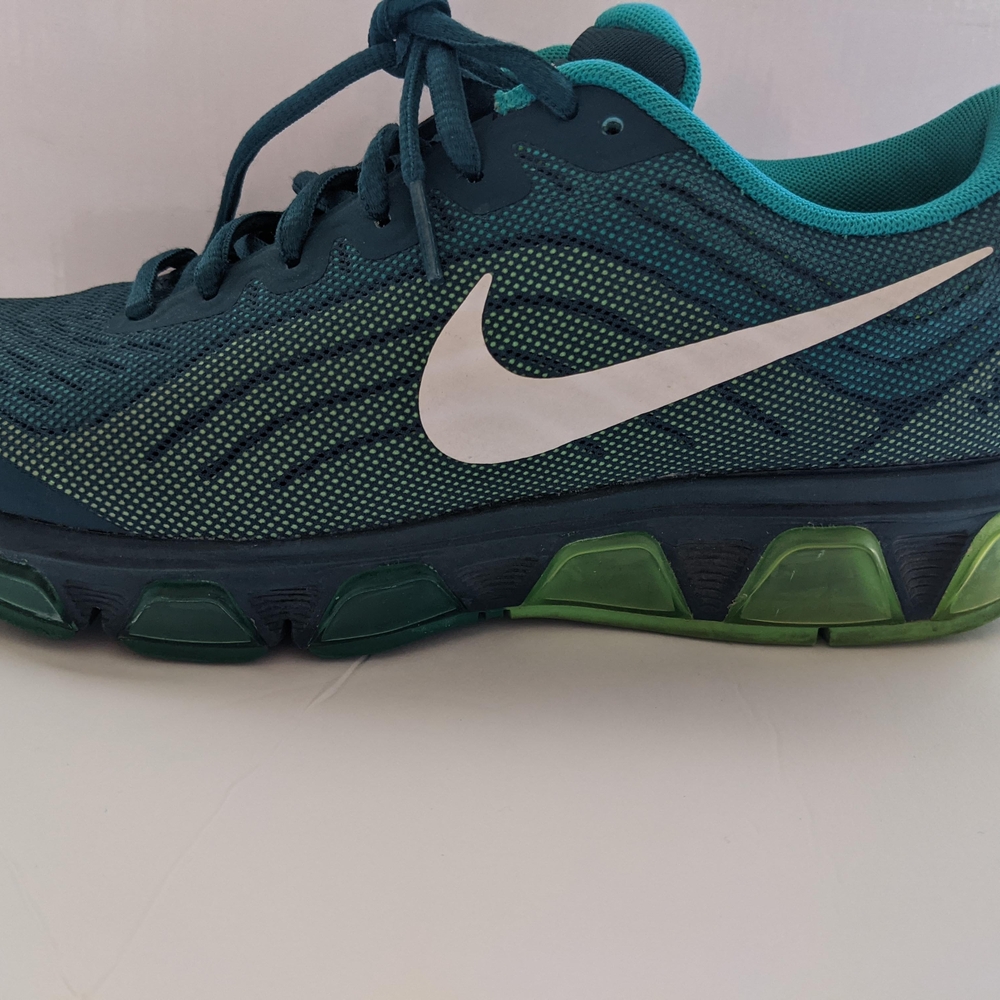 Nike Air Max Tailwind 6 Teal and Lime Sneakers Size 8